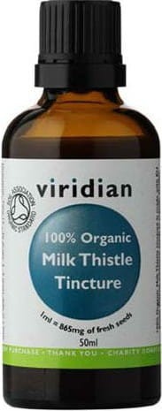 ORGANIC MILK THISTLE TINCTURE 50ml Viridian