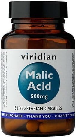 Malic acid 500mg 30 capsules Viridian