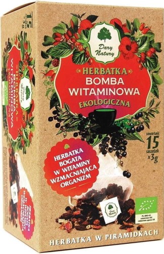 VITAMIN BOMB TEA IN PYRAMID BAGS BIO (15 x 3 g) - DARY NATURY