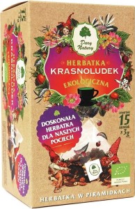 TEA FOR CHILDREN KRASNOLUDEK IN PYRAMID BAGS BIO (15 x 3 g) - DARY NATURY