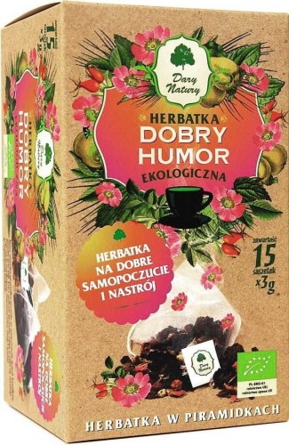 HERBATKA DOBRY HUMOR PIRAMIDKI BIO (15 x 3 g) - DARY NATURY