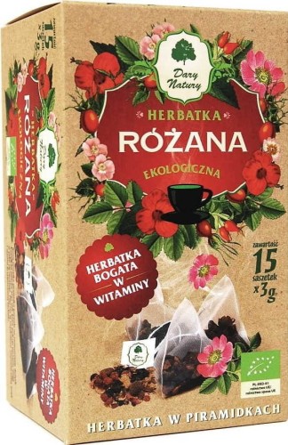 ROSE TEA IN PYRAMID BAGS BIO (15 x 3 g) - DARY NATURY