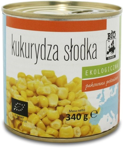 SWEET CORN CANNED BIO 340 g (285 g) - BIO EUROPA