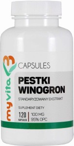 Grape seed extract standardized 100 mg 120 capsules MyVita