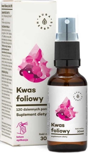 Witamina B9 Forte (Kwas foliowy) - Suplement diety w aerozolu (30 ml)