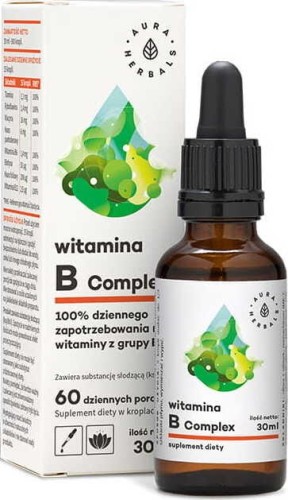 Vitamin B complex drops 30ml AURA HERBALS