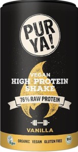 High-protein shake in powder with vanilla flavor BIO 550g - Pur Ya!