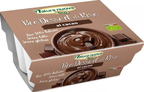 BUDÍN DE ARROZ CON CACAO SIN GLUTEN BIO 4x100 g - NATURA NUOVA