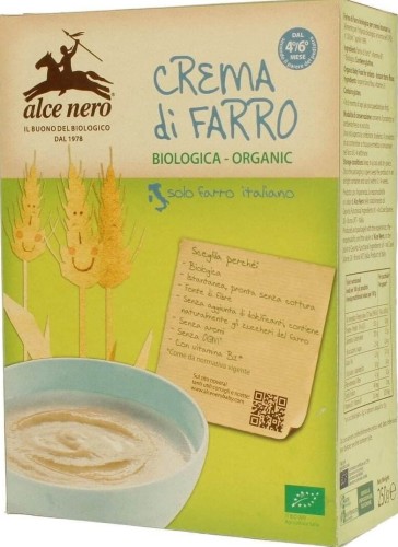 SPELT PORRIDGE WITH VITAMIN B1 (from 6 months of age) BIO 250 g - ALCE NERO