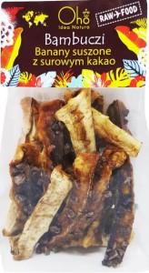 DRIED BANANA WITH RAW COCOA BIO 50 g - OHO