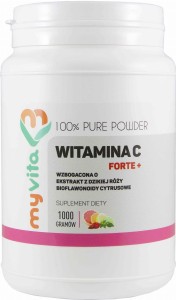 Vitamin C Forte + Rosehip extract, citrus bioflavonoids 1000g MyVita