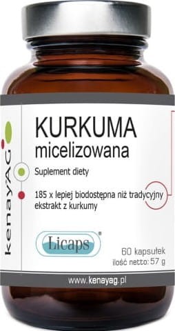 KENAY Kurkuma micelizowana 60kaps. Licaps