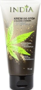 Krem do stóp z olejem z konopi 75ml India Cosmetics