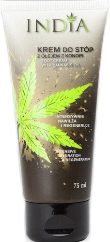 Krem do stóp z olejem z konopi 75ml India Cosmetics