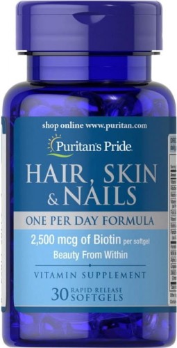 Hair Skin Nails 30 capsules Puritan's Pride