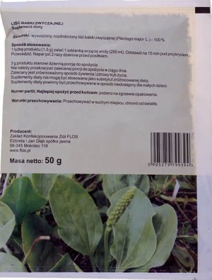 Weegbreeblad 50g Flos