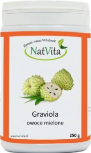 Graviola ground fruit 250g NatVita