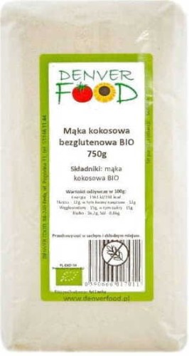 Coconut flour gluten-free BIO 750g Denver Food
