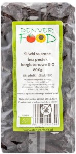 Dried plums gluten-free BIO 800g Denver Food