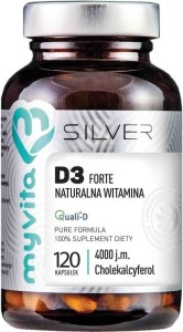 Witamina D3 Forte 4000j.m. 100mcg 120 kapsułek MyVita Silver Pure
