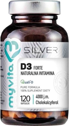 Witamina D3 Forte 4000j.m. 100mcg 120 kapsułek MyVita Silver Pure