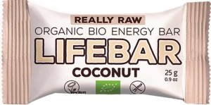BAR COCONUT RAW GLUTEN-FREE BIO 25 g - LIFEFOOD