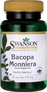 Bakopa drobnolistna ekstrakt Bacopa Monniera 10:1 extract 90 kapsułek SWANSON