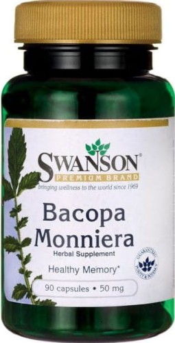 Bakopa drobnolistna ekstrakt Bacopa Monniera 10:1 extract 90 kapsułek SWANSON