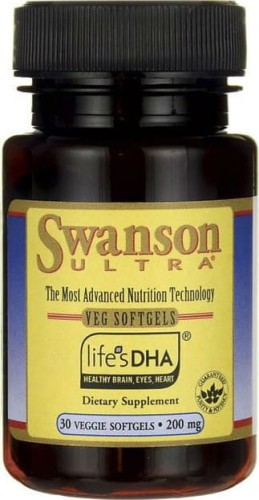 Docosahexaenoic acid from algae oil Life's DHA 200mg 30 capsules SWANSON
