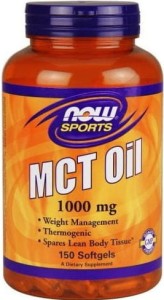 Olej MCT z oleju kokosowego i palmowego Oil MCT 1000mg 150 kapsułek NOW SPORTS