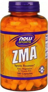 Magnez Cynk i Witamina B6 ZMA Combination of Zinc Magnezsium & Vitamin B-6 180 kapsułek NOW SPORTS