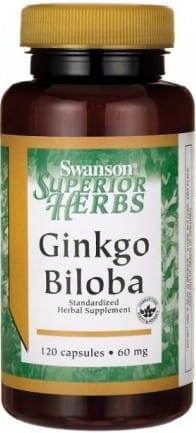 Miłorząb ekstrakt GinkgoSelect Ginkgo Biloba extract 60mg 120 kapsułek SWANSON
