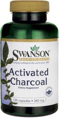 Activated Charcoal 260mg 120 capsules SWANSON