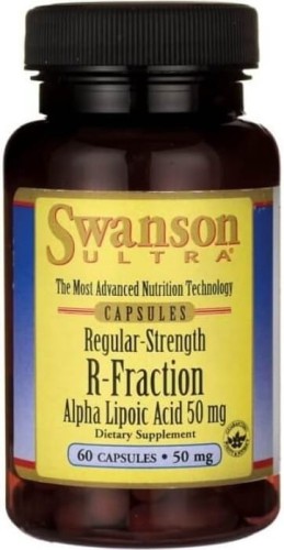 R-ALA Regular-Strength R-Fraction Alpha Lipoic Acid 50mg 60 capsules SWANSON