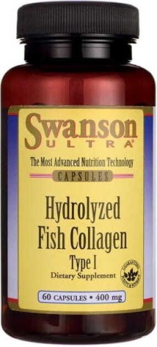 Hydrolyzed Fish Collagen Type I 400mg 60 capsules SWANSON
