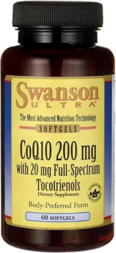 Coenzyme Q10 200mg Tocotrienols 20mg 60 capsules SWANSON