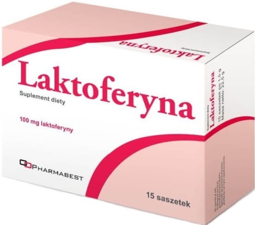 Laktoferyna 100mg 15 saszetek Pharmabest