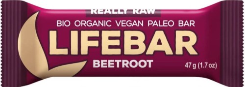 BAR BEETROOT RAW GLUTEN-FREE BIO 47 g - LIFEFOOD