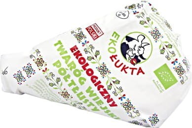 TWARÓG WIEJSKI KLINEK PÓŁTŁUSTY BIO (około 0,30 kg) - EKO ŁUKTA