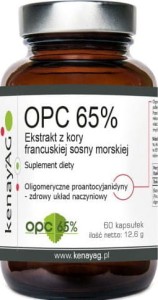 French sea pine bark extract OPC 65% 100mg 60 capsules kenayAG