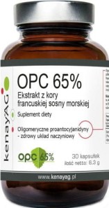 French sea pine bark extract OPC 65% 100mg 30 CAPSULES kenayAG