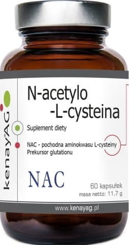 NAC N-acetylo-L-cysteina 150mg 60 kapsułek kenayAG