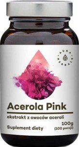 Acerola Pink acerola fruit extract powder 100g Aura Herbals