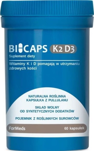 Bicaps K2 50ug + D3 2000 IU 60 portion 60 capsules ForMeds