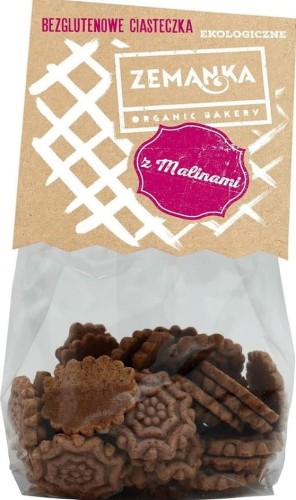 CIASTECZKA MALINOWE BEZGLUTENOWE BIO 100 g - ZEMANKA