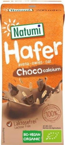 OAT-CHOCOLATE DRINK WITH SEA ALGAE CALCIUM BIO 200 ml - NATUMI
