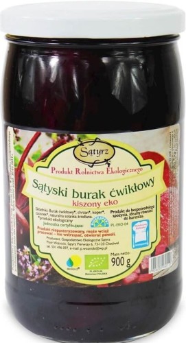 PICKLED BEETROOT BIO 900 g - SĄTYRZ
