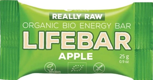 BAR APPLE RAW GLUTEN-FREE BIO 25 g - LIFEFOOD