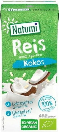 (MIN 3) DRINK RICE-COCONUT GLUTEN-FREE BIO 200 ml - NATUMI
