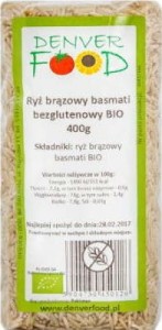 Brown rice basmati gluten-free BIO 400g Denver Food